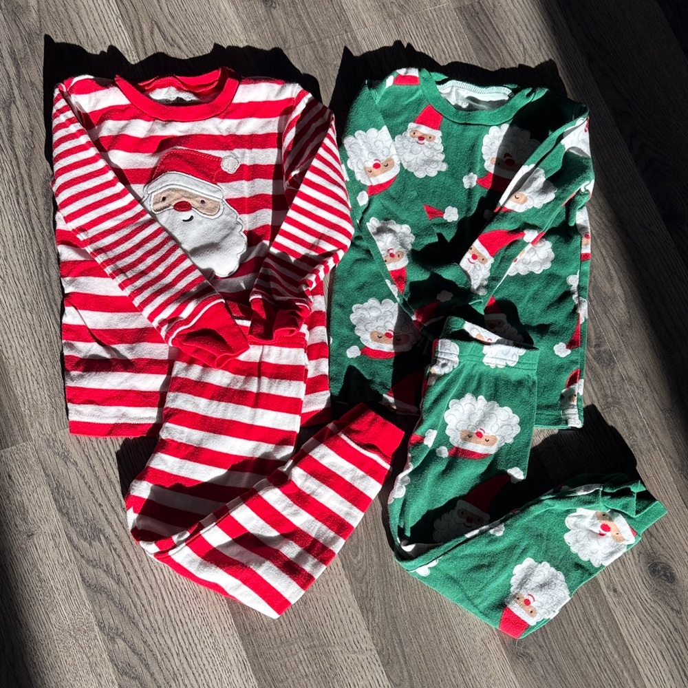 2 sets of Carter’s Christmas Pajamas, 2T
